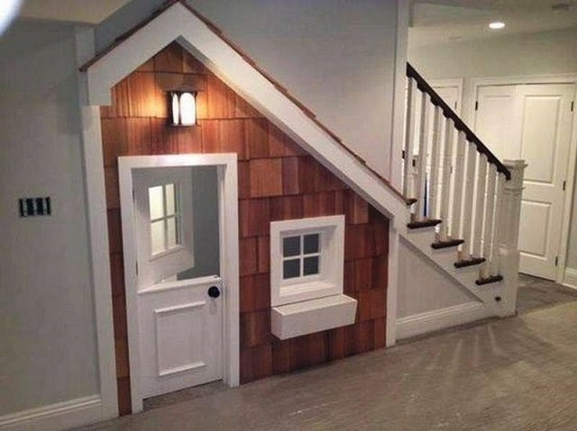 10+ Kids Under Stair Playhouse DIY Ideas and Tutorial