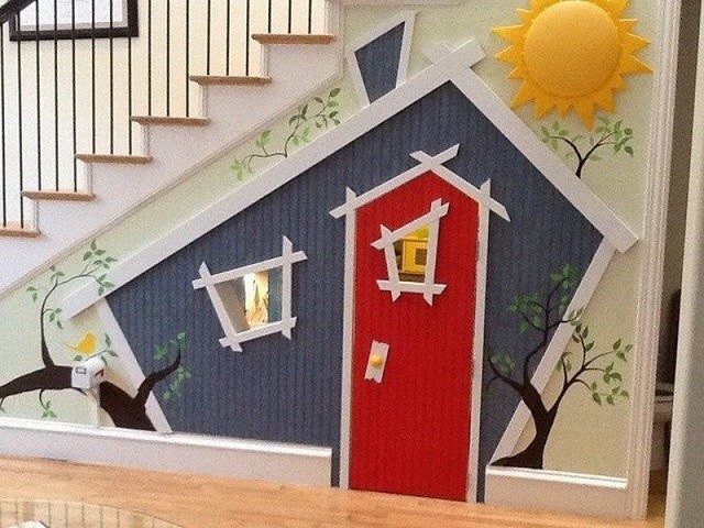 10+ Kids Under Stair Playhouse DIY Ideas and Tutorial