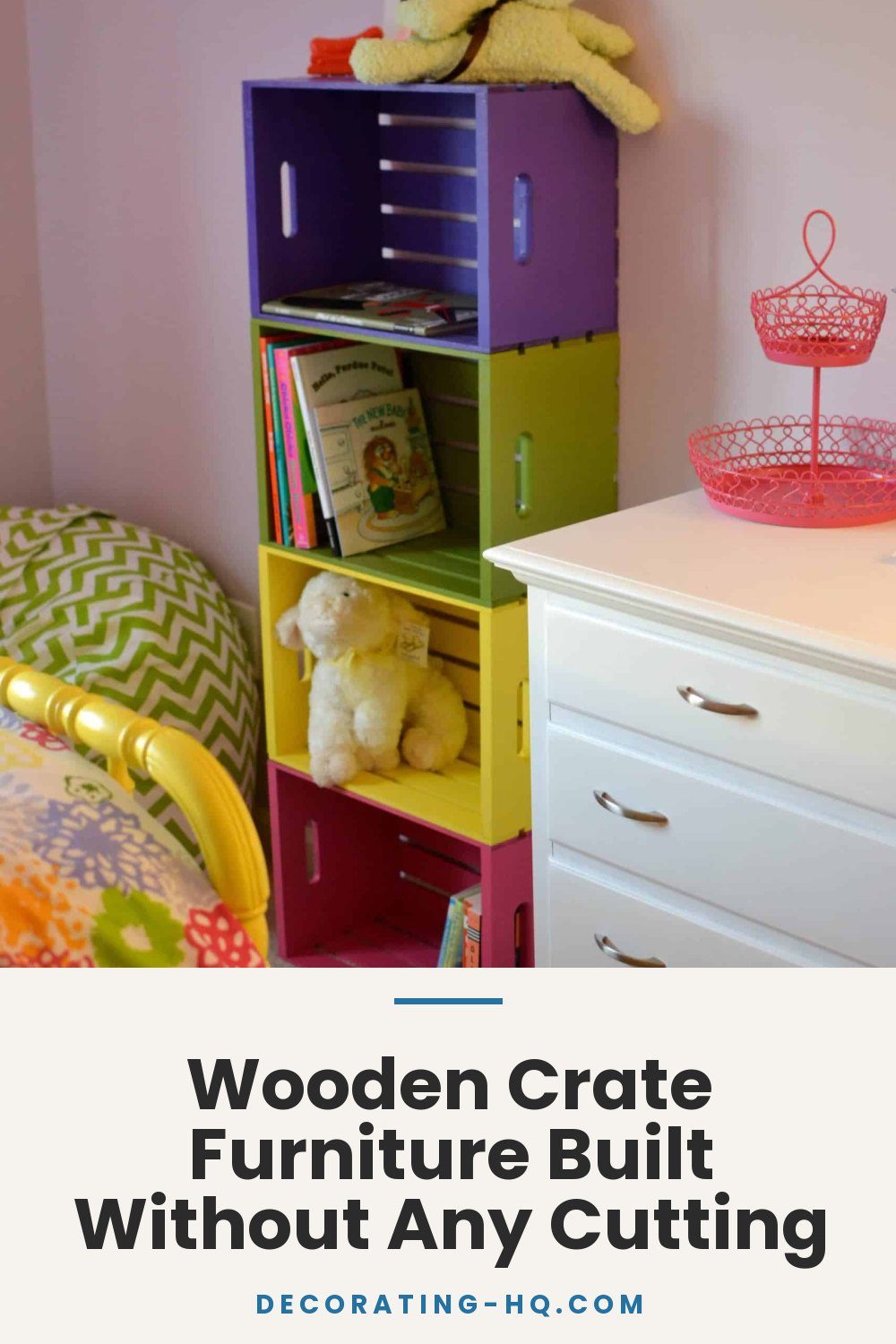 Wooden Crate Furniture Built Without Any Cutting