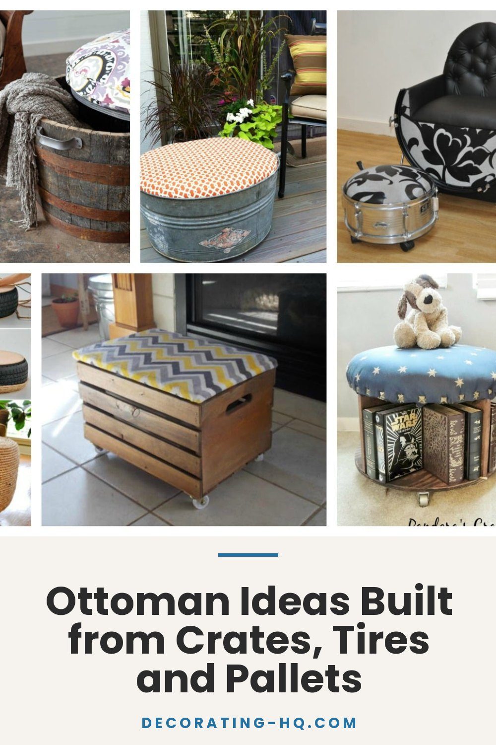 Ottoman Ideas Built from Crates, Tires and Pallets