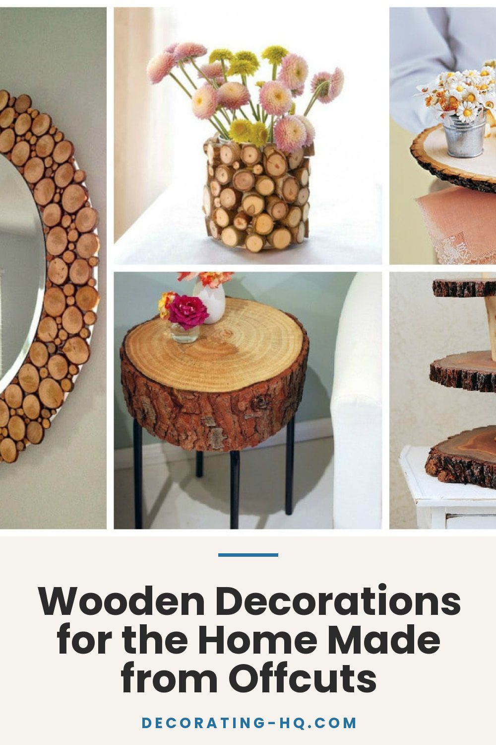 Wooden Decorations for the Home Made from Offcuts