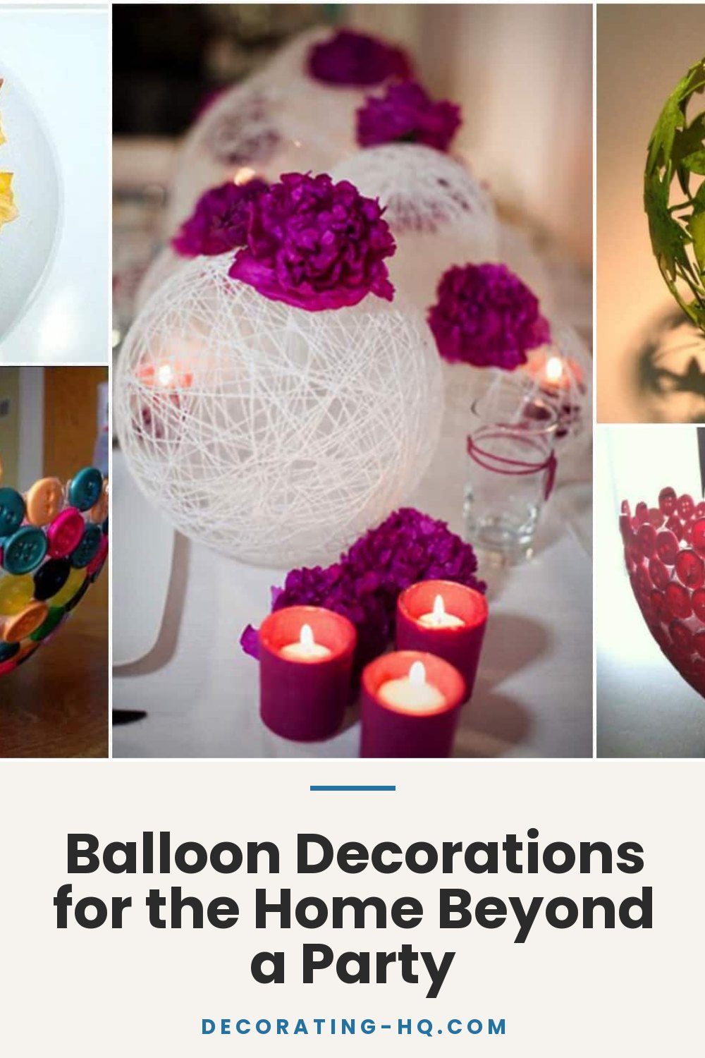 Balloon Decorations for the Home Beyond a Party