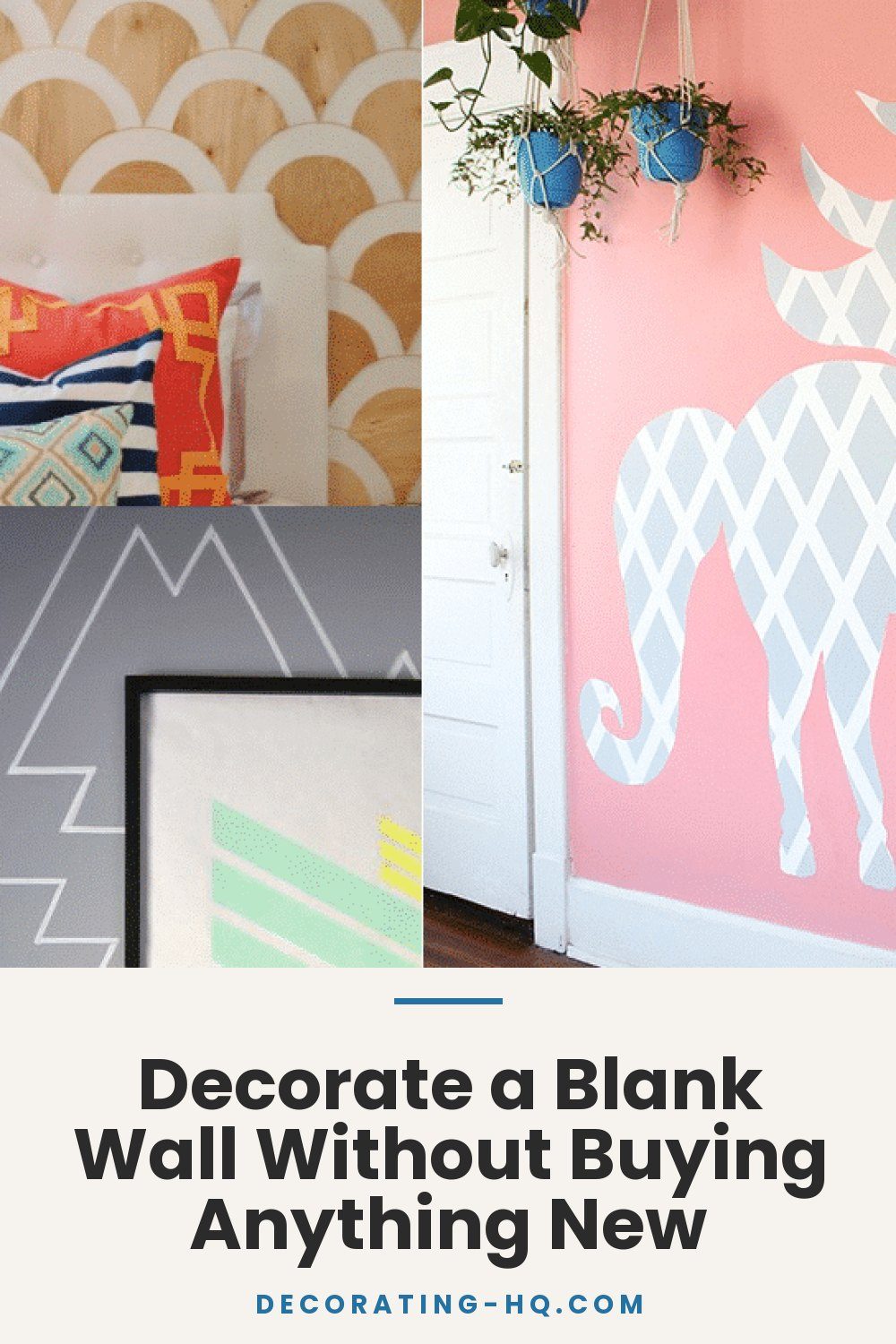 Decorate a Blank Wall Without Buying Anything New