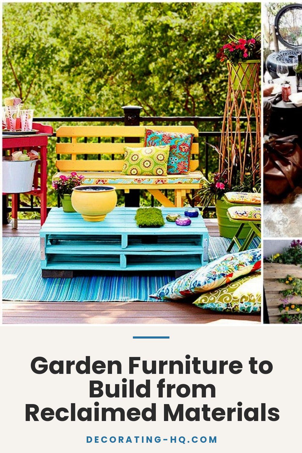 Garden Furniture to Build from Reclaimed Materials