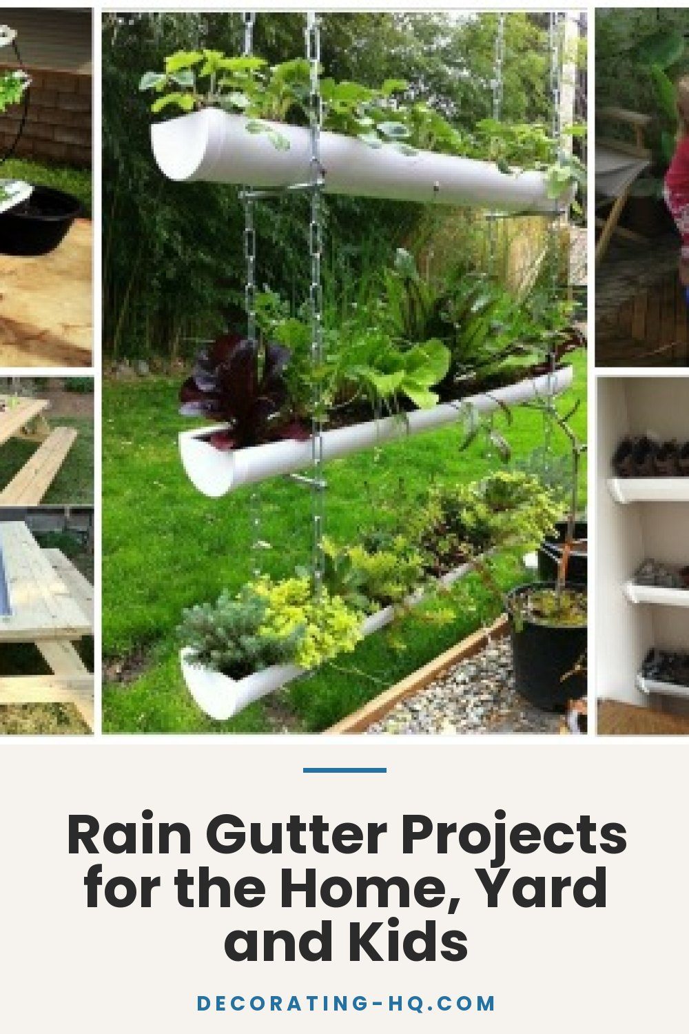 Rain Gutter Projects for the Home, Yard and Kids