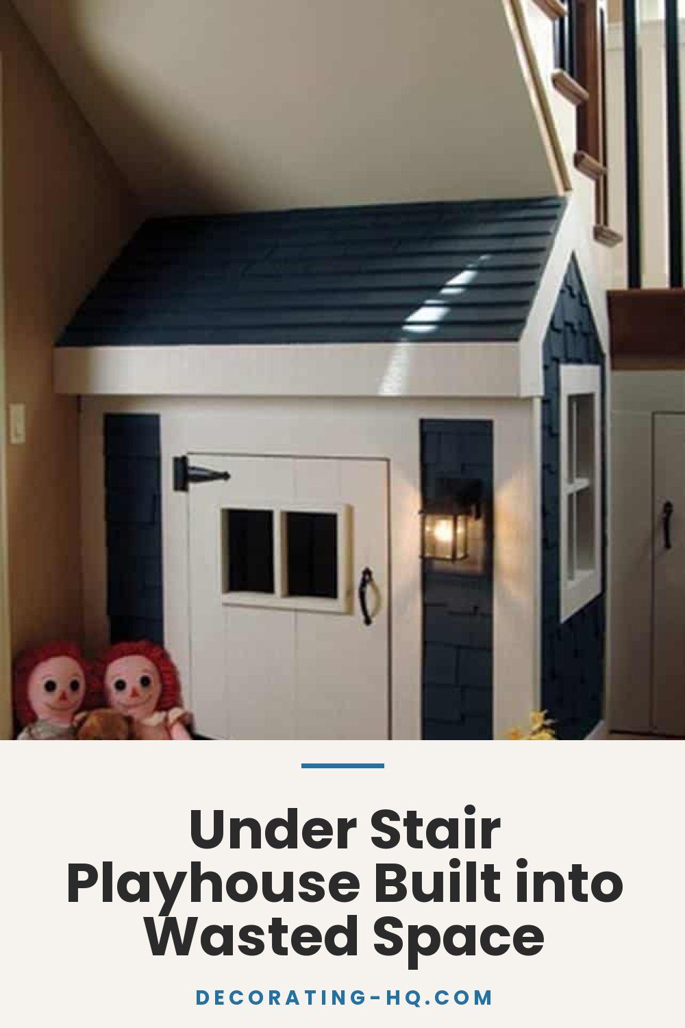Under Stair Playhouse Built into Wasted Space