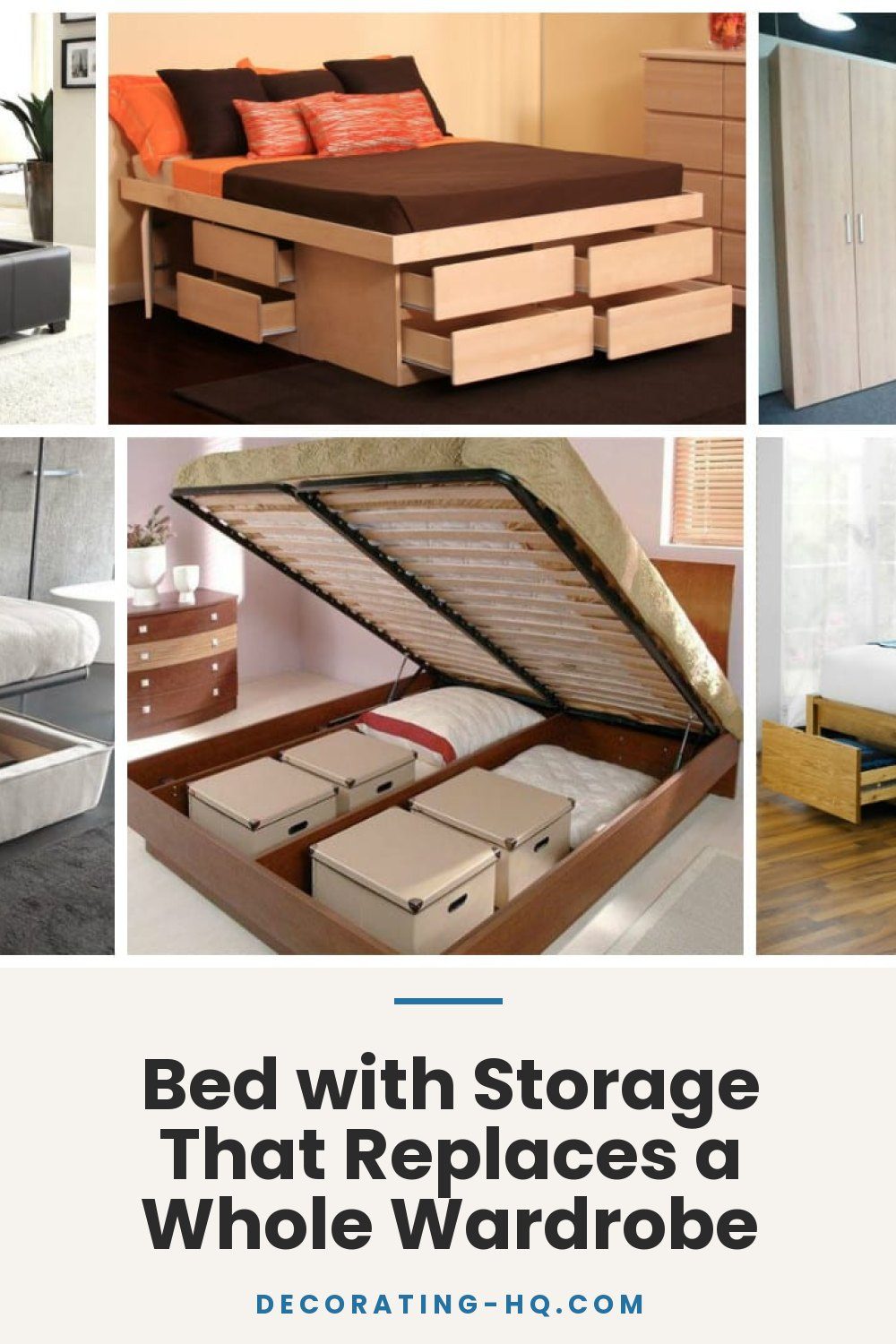 Bed with Storage That Replaces a Whole Wardrobe