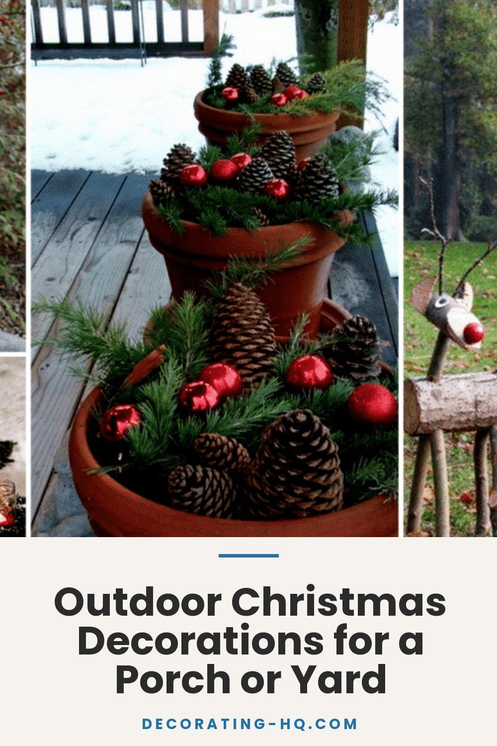 Outdoor Christmas Decorations for a Porch or Yard