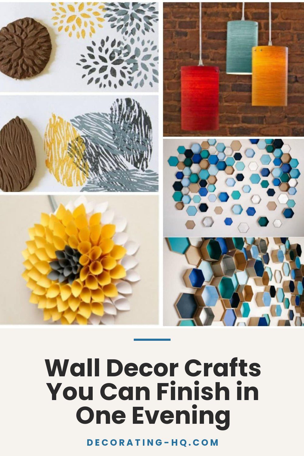 Wall Decor Crafts You Can Finish in One Evening