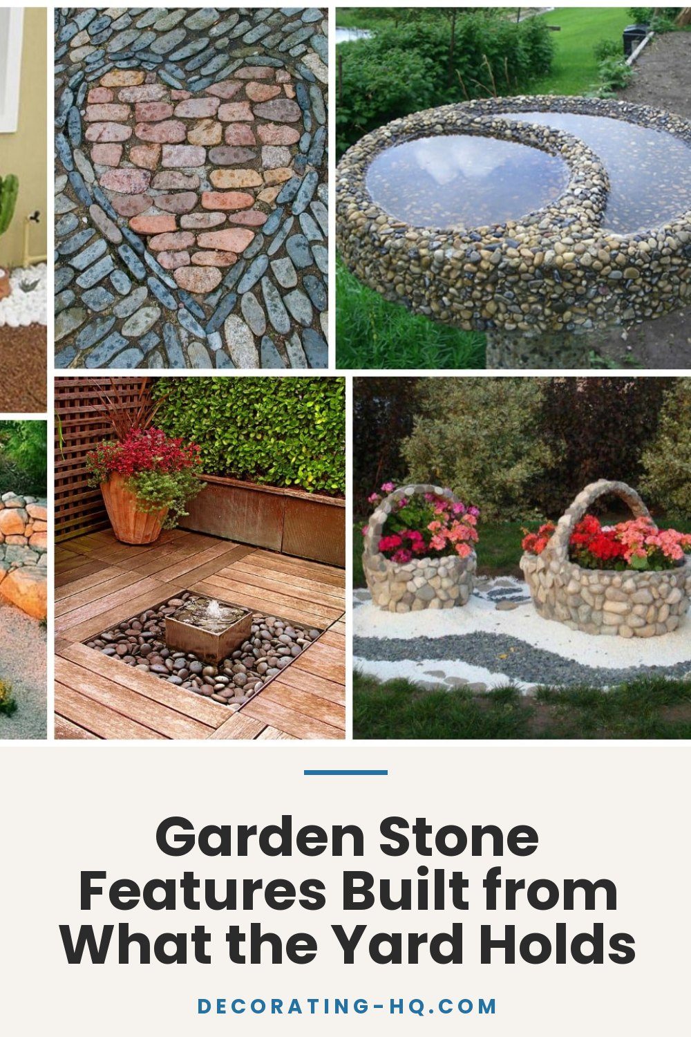 Garden Stone Features Built from What the Yard Holds