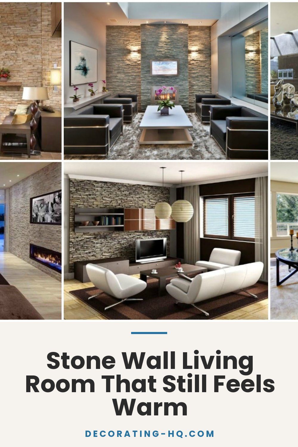 Stone Wall Living Room That Still Feels Warm
