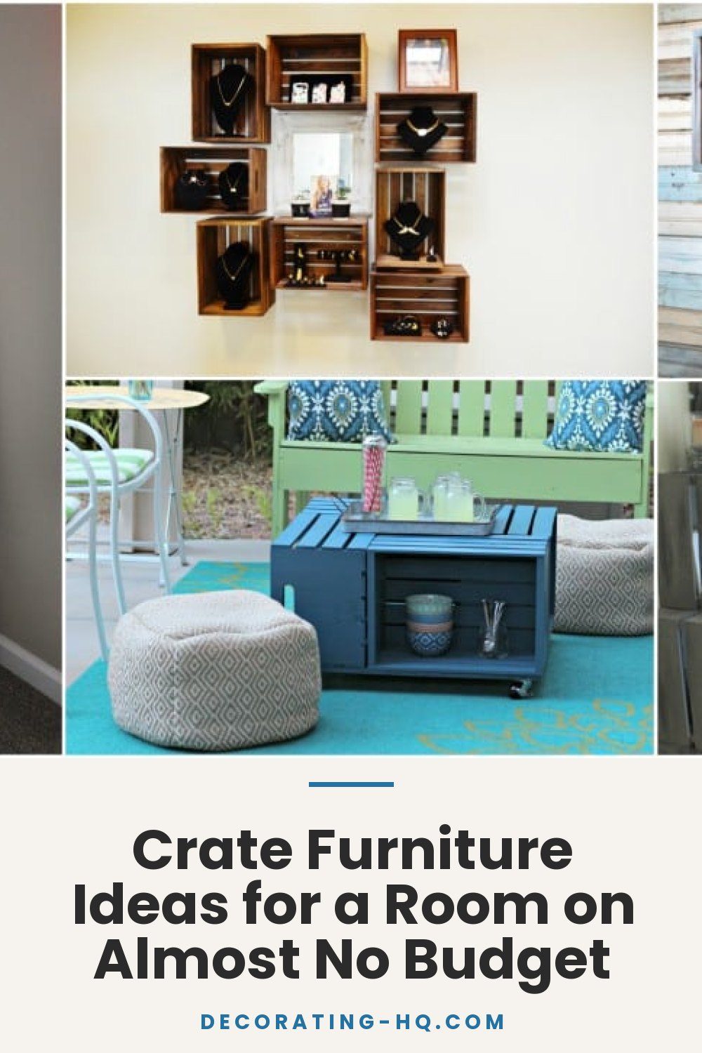 Crate Furniture Ideas for a Room on Almost No Budget