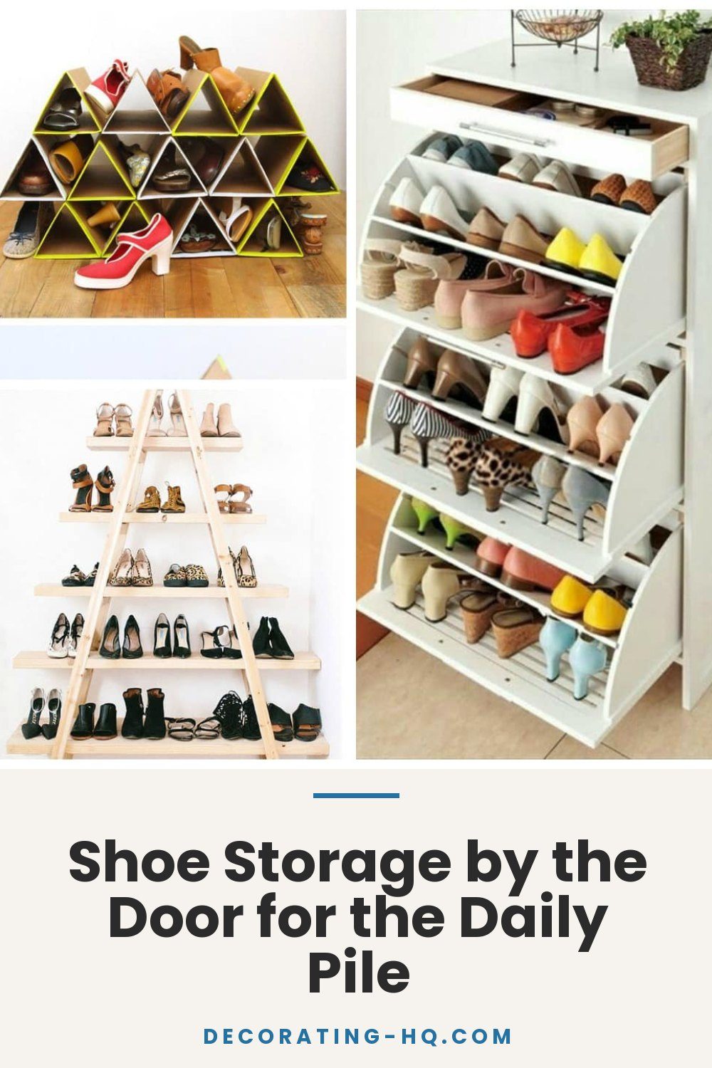 Shoe Storage by the Door for the Daily Pile