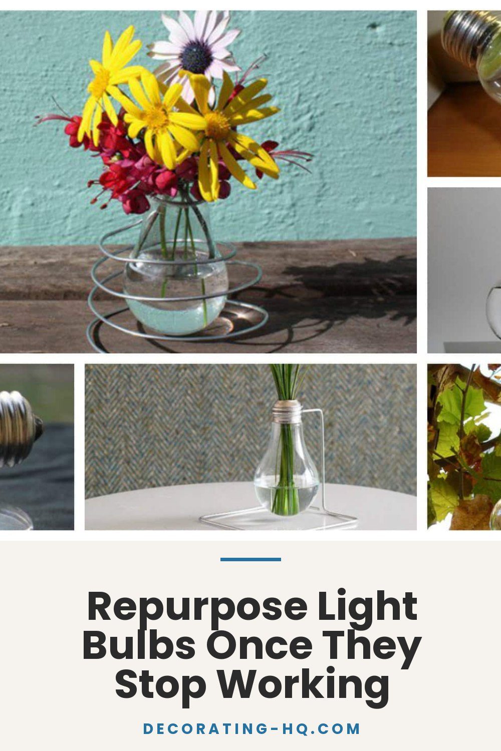 Repurpose Light Bulbs Once They Stop Working