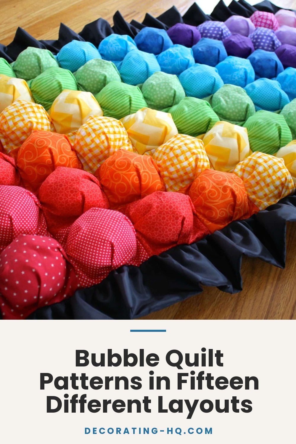 Bubble Quilt Patterns in Fifteen Different Layouts