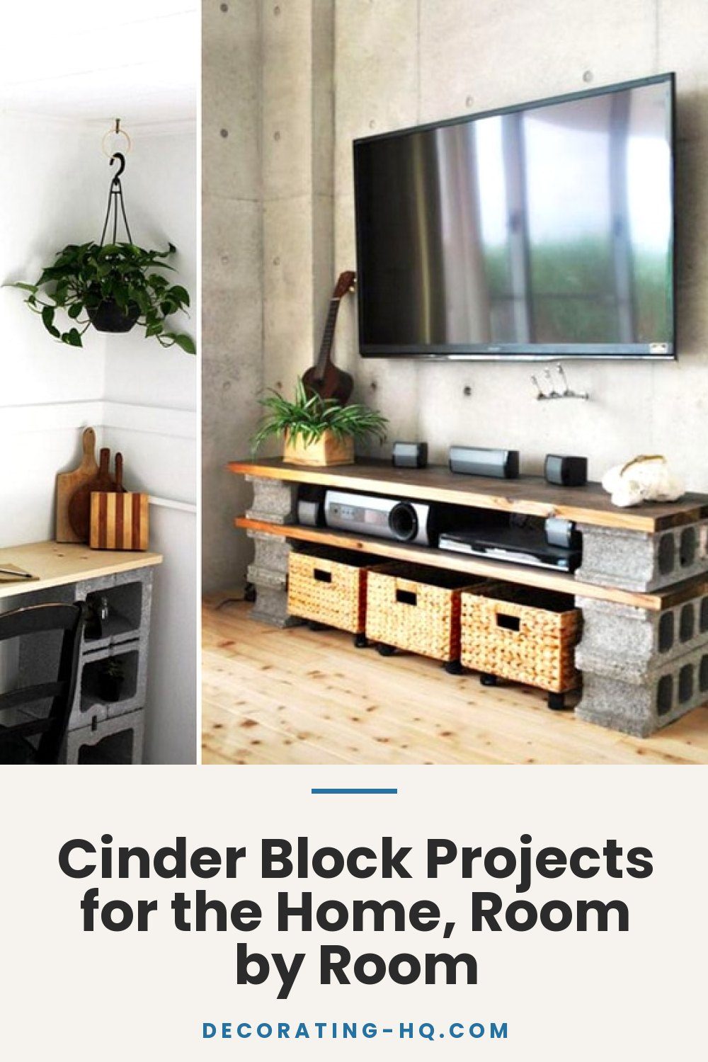 Cinder Block Projects for the Home, Room by Room