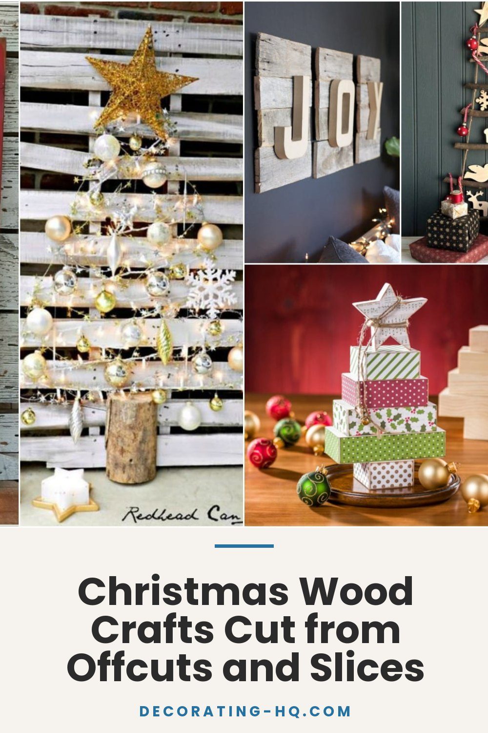 Christmas Wood Crafts Cut from Offcuts and Slices