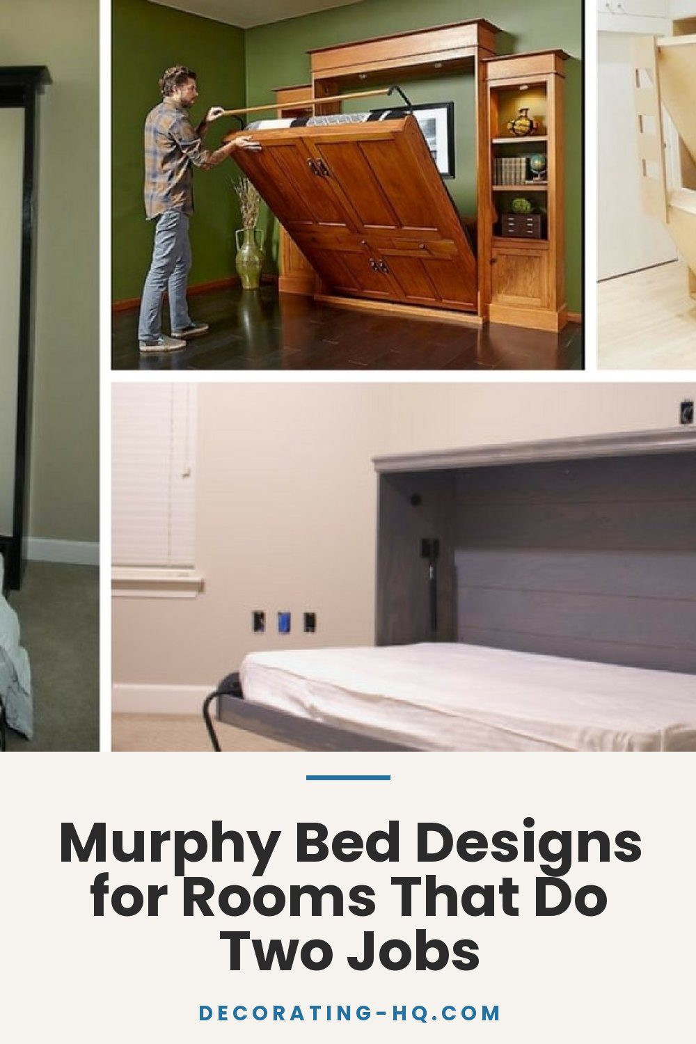 Murphy Bed Designs for Rooms That Do Two Jobs