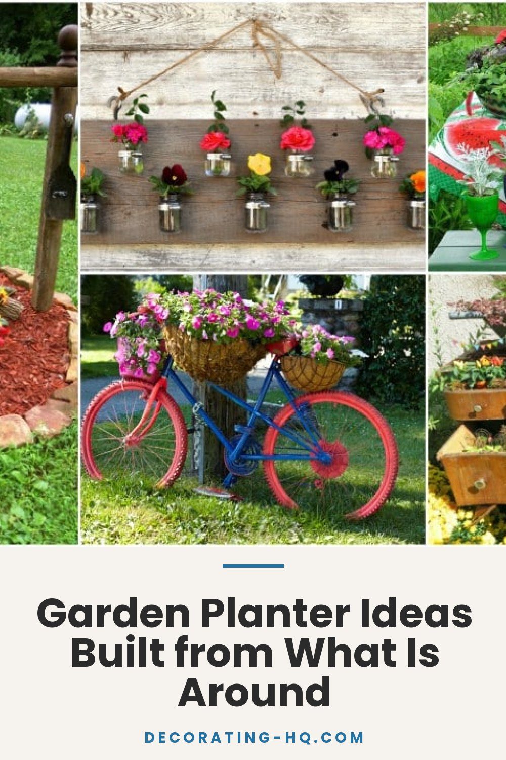Garden Planter Ideas Built from What Is Around