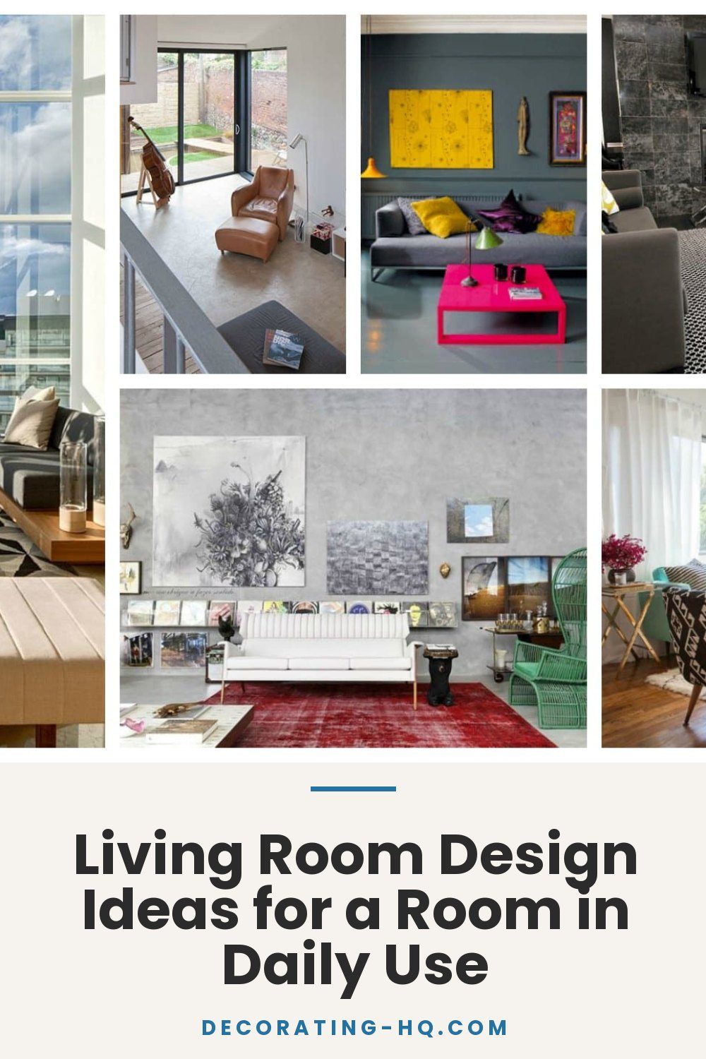 Living Room Design Ideas for a Room in Daily Use