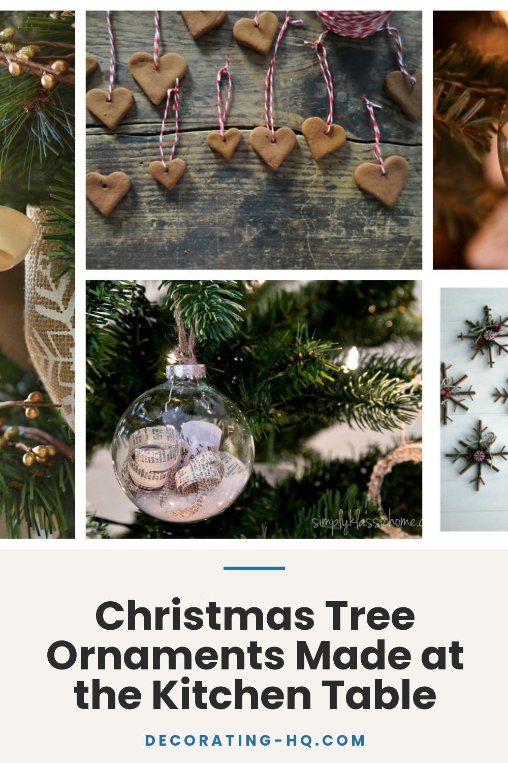 Christmas Tree Ornaments Made at the Kitchen Table