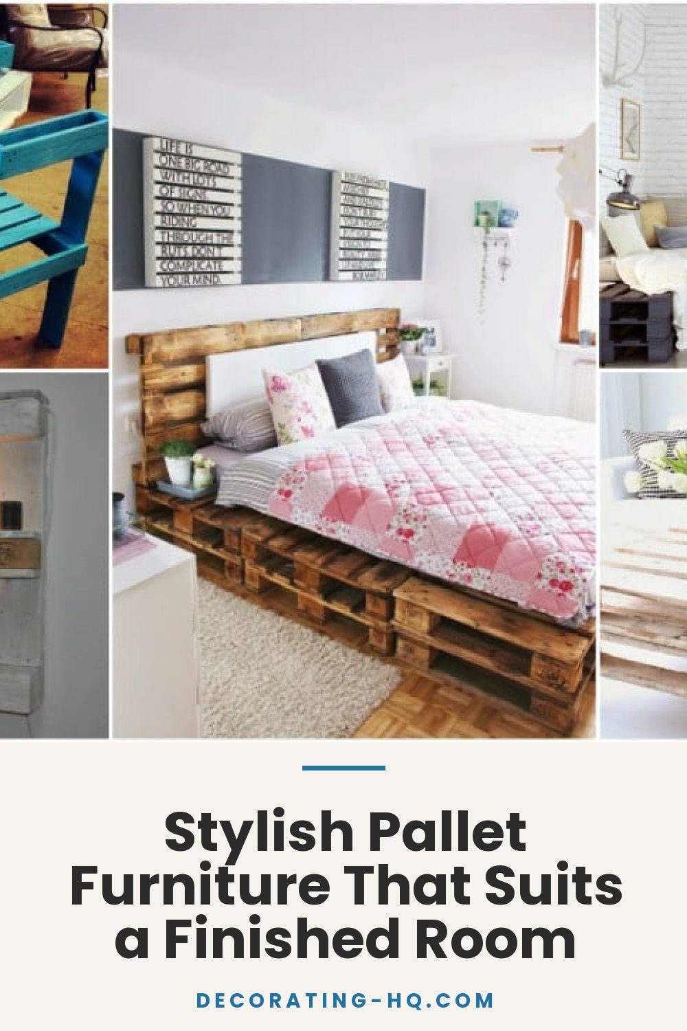 Stylish Pallet Furniture That Suits a Finished Room