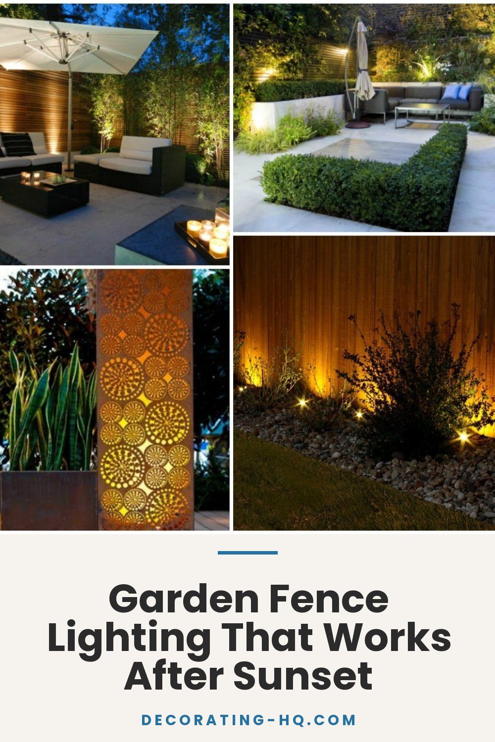 Garden Fence Lighting That Works After Sunset