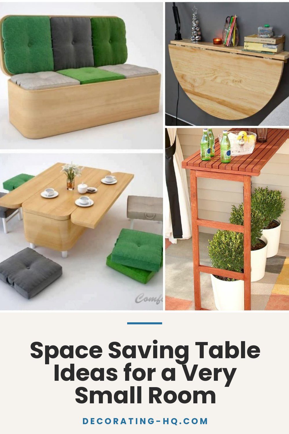 Space Saving Table Ideas for a Very Small Room