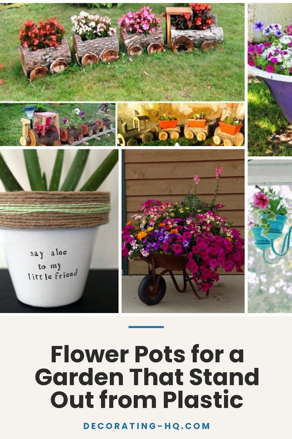 Flower Pots for a Garden That Stand Out from Plastic