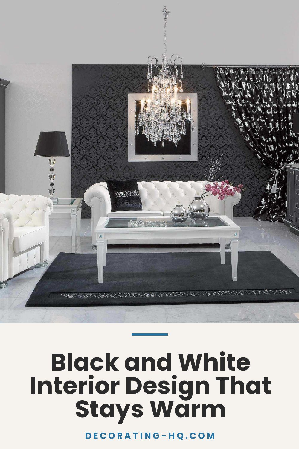 Black and White Interior Design That Stays Warm