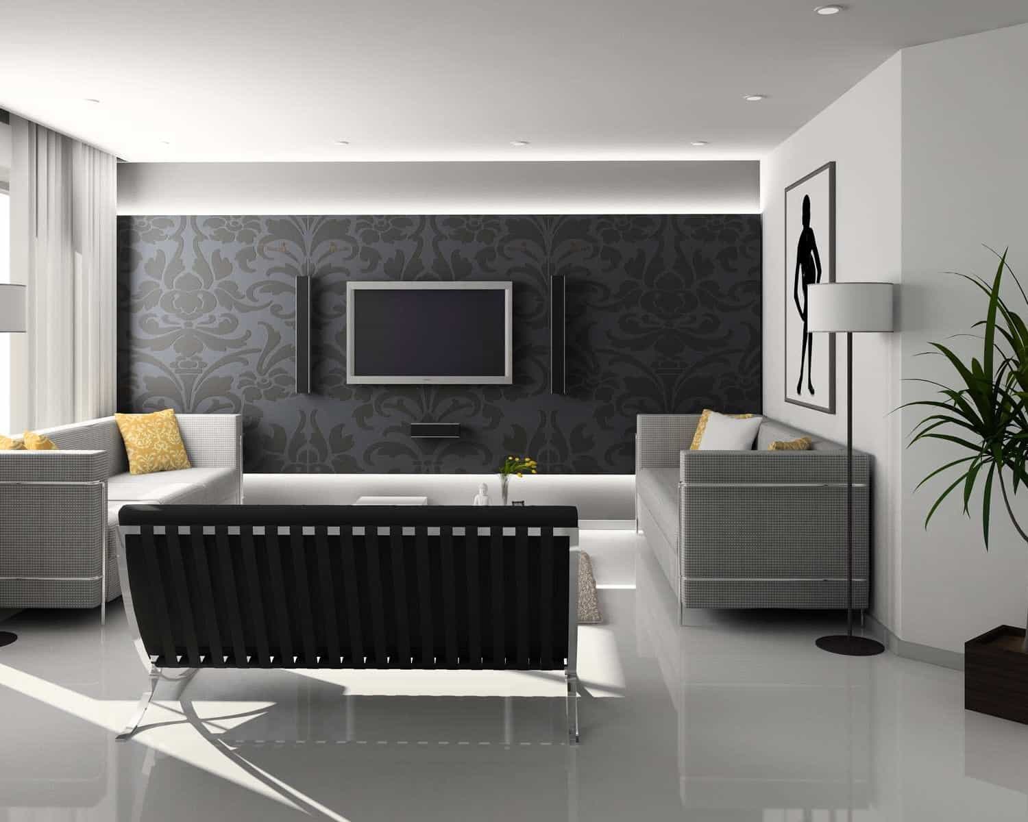 15+ Wonderfull Black and White Interior Designs