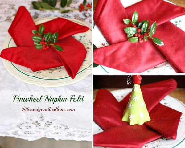 15+ Napkin Ideas For Yoyr Christmas Table Setting