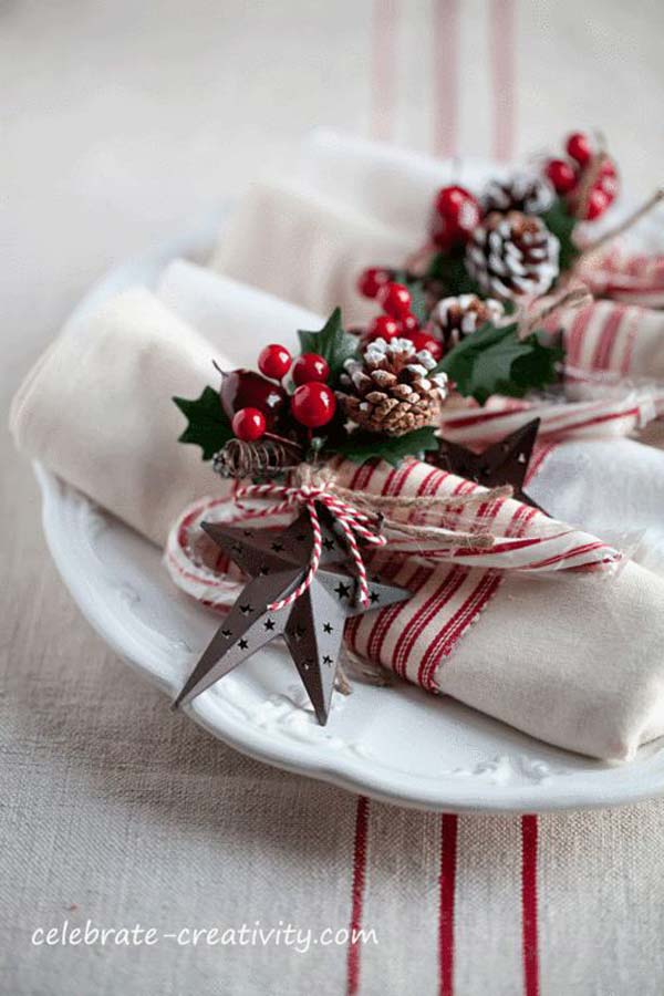 15+ Napkin Ideas For Yoyr Christmas Table Setting