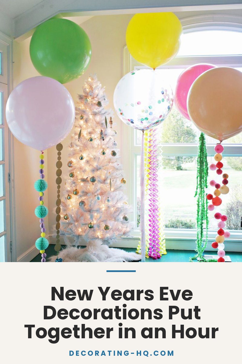 New Years Eve Decorations Put Together in an Hour