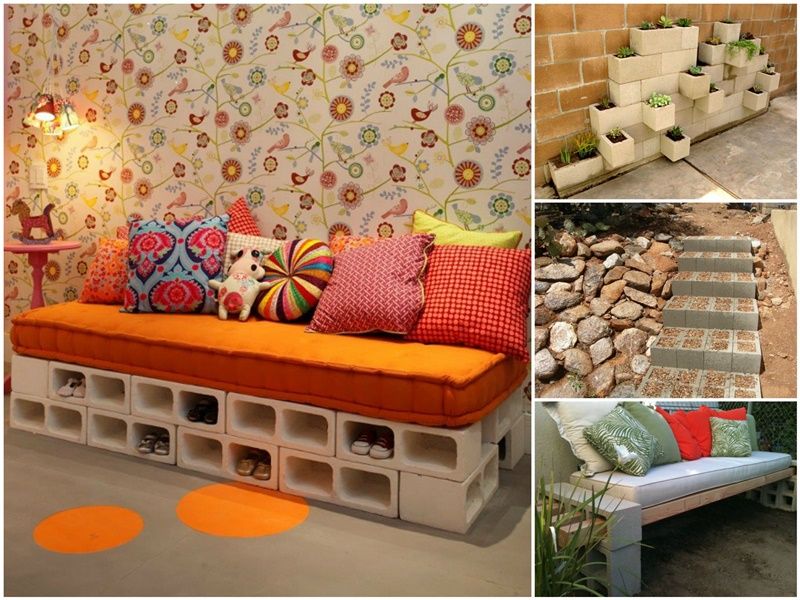 20 Creative Uses of Concrete Blocks in Your Home and Garden