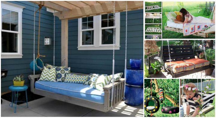 20 DIY Patio and Garden Swings