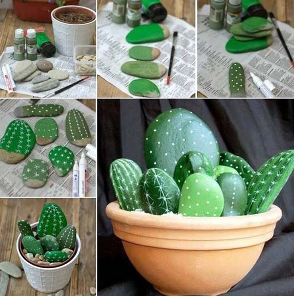 20 Fabulous DIY Garden Decorating Ideas with Pepples and Stones13