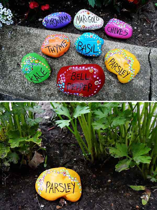 20 Fabulous DIY Garden Decorating Ideas with Pepples and Stones3