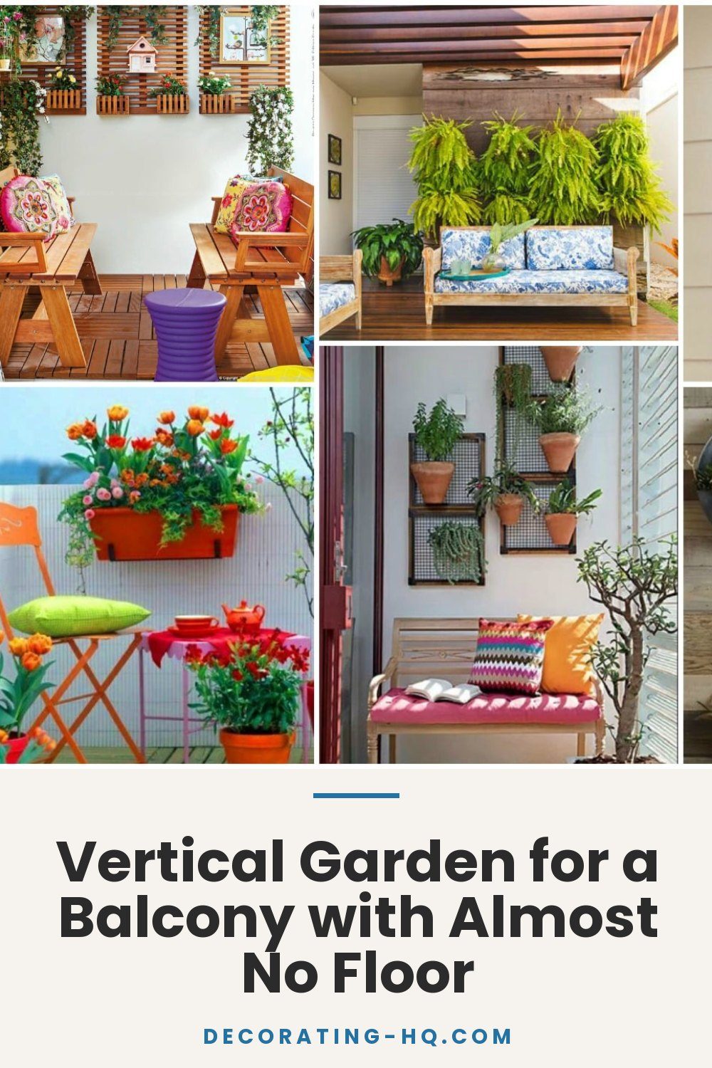 Vertical Garden for a Balcony with Almost No Floor