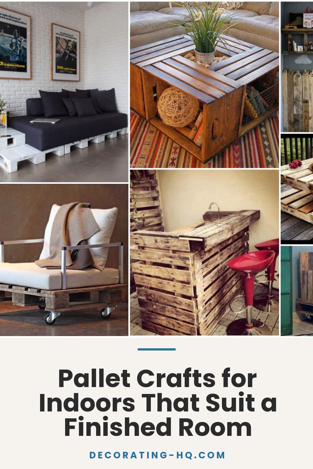 Pallet Crafts for Indoors That Suit a Finished Room
