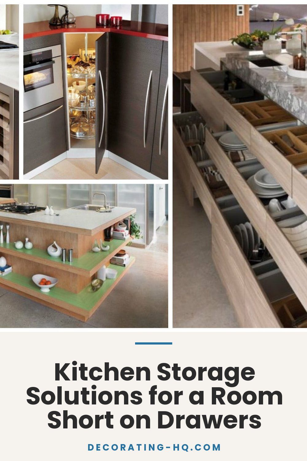 Kitchen Storage Solutions for a Room Short on Drawers