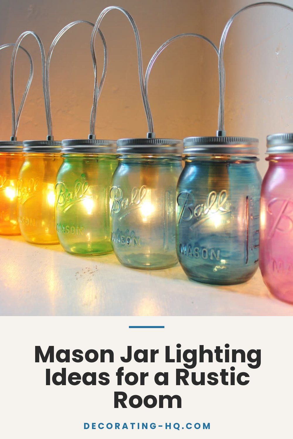 Mason Jar Lighting Ideas for a Rustic Room