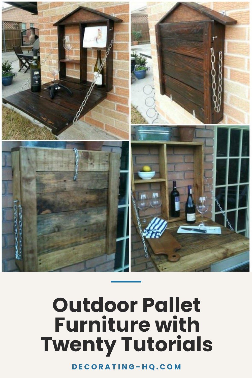 Outdoor Pallet Furniture with Twenty Tutorials