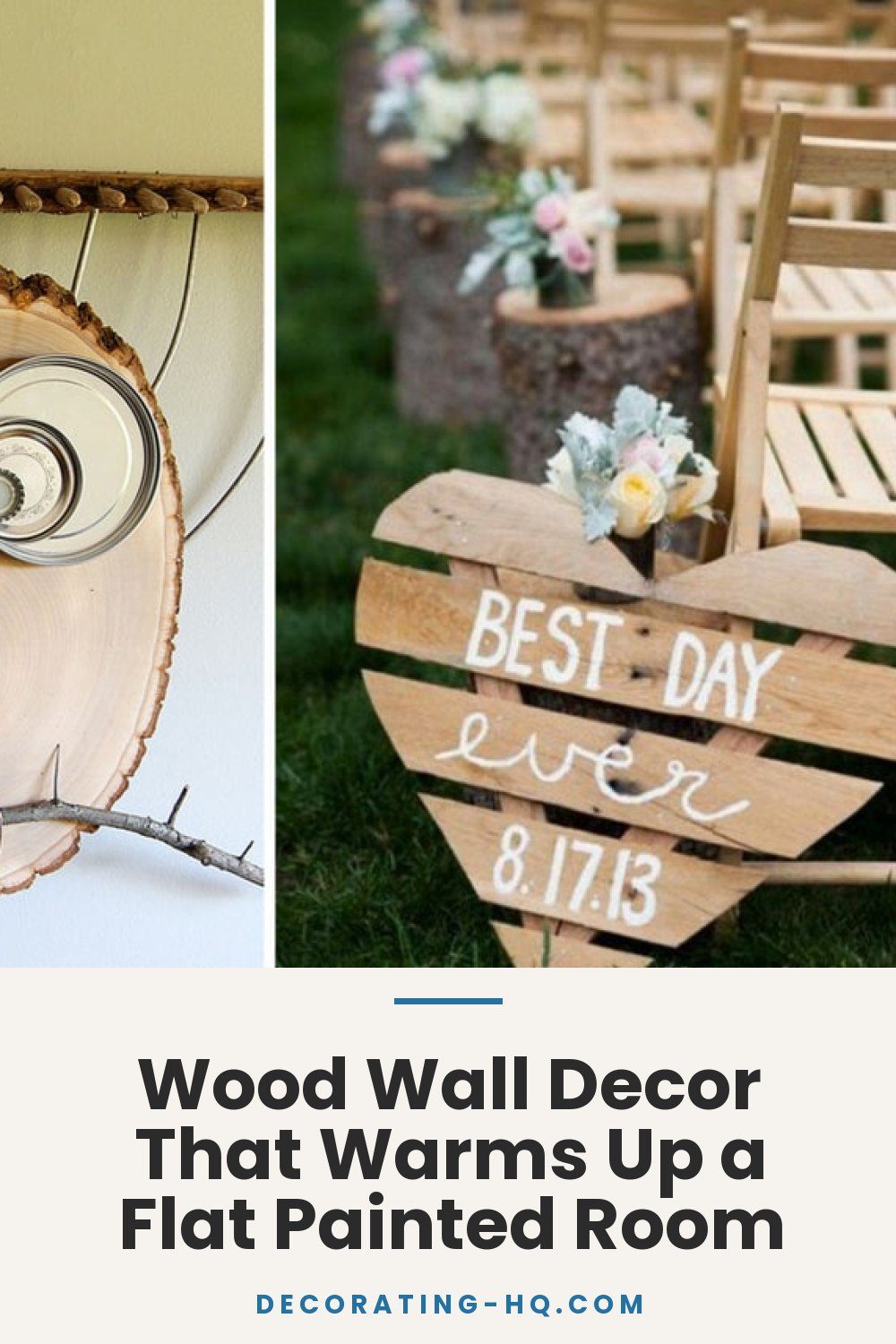 Wood Wall Decor That Warms Up a Flat Painted Room