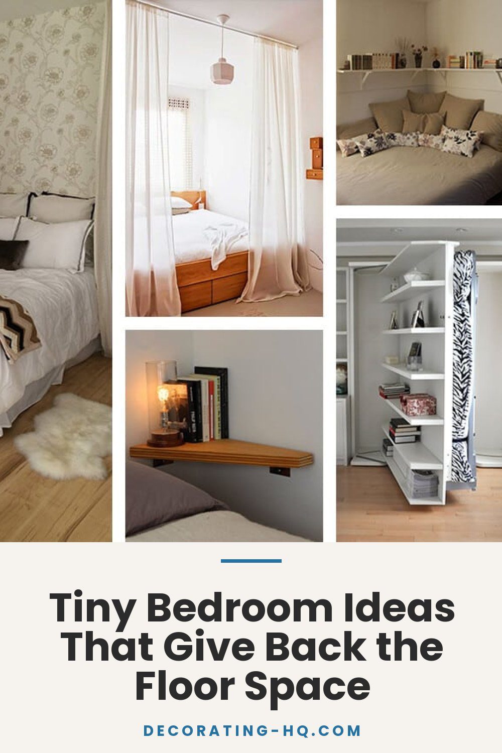 Tiny Bedroom Ideas That Give Back the Floor Space