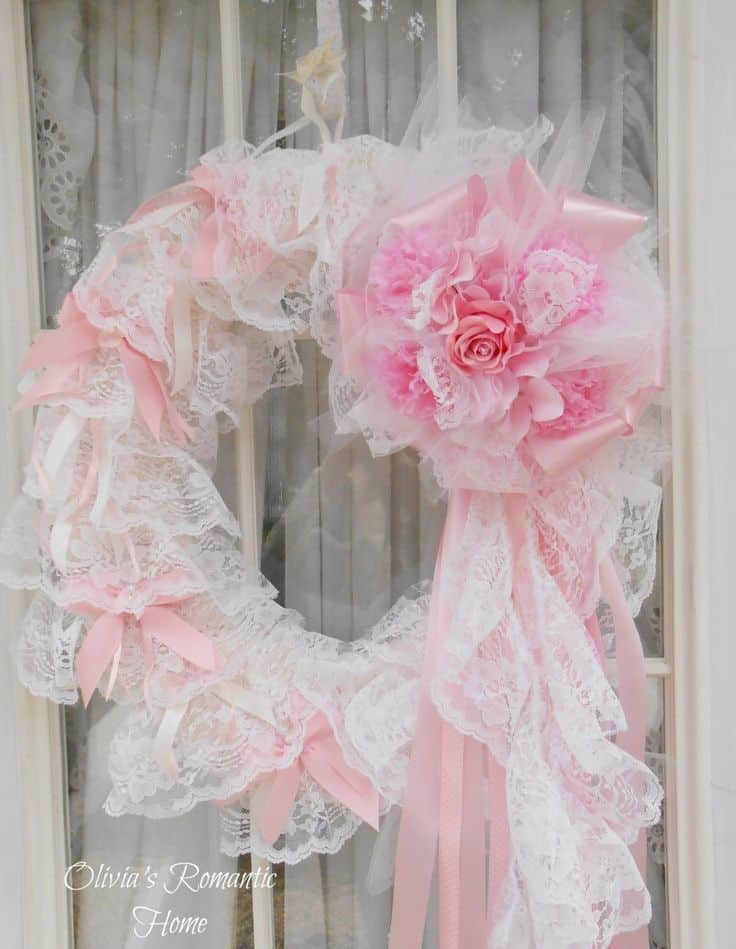 20+ Shabby Chic Christmas Wreaths