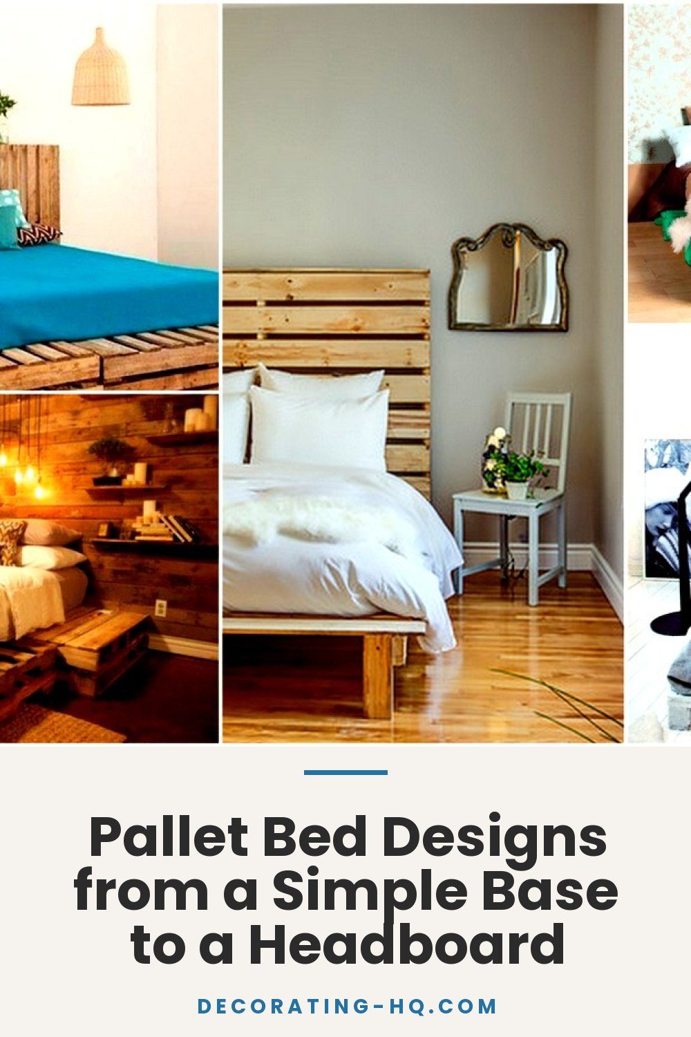 Pallet Bed Designs from a Simple Base to a Headboard