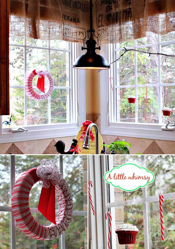 25+ Inspiring Last Minute Christmas Windows Decorating Ideas