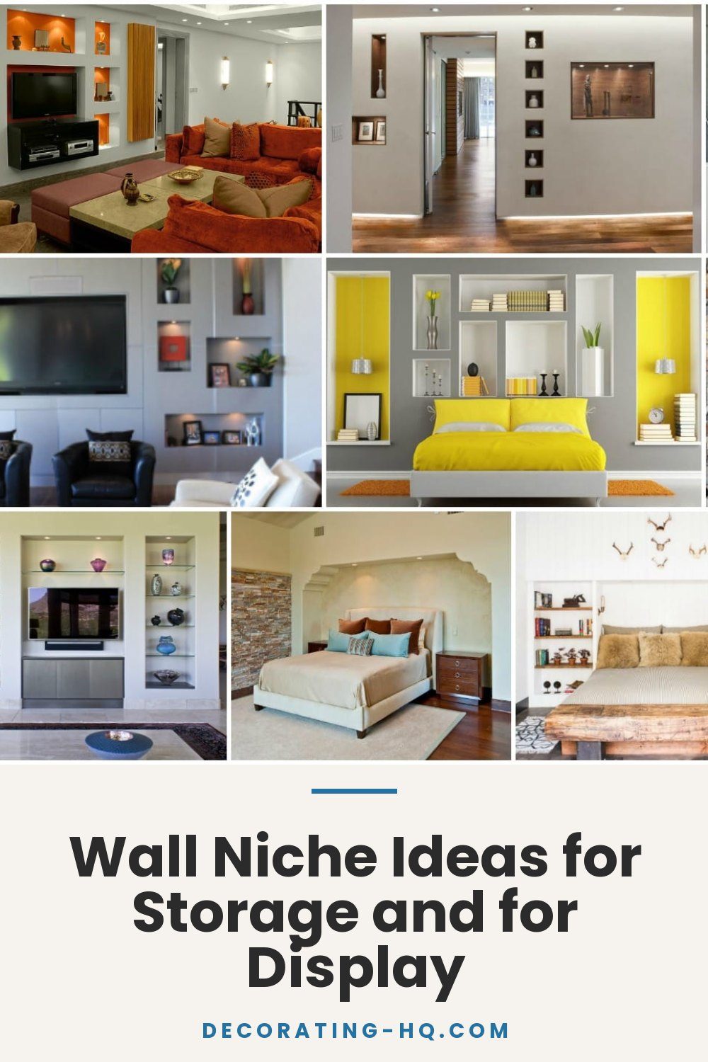 Wall Niche Ideas for Storage and for Display