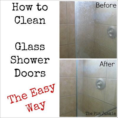 shower glass clean doors way cleaning easy bathroom diy door vinegar most hard cleaner water remove stains spring organizing really